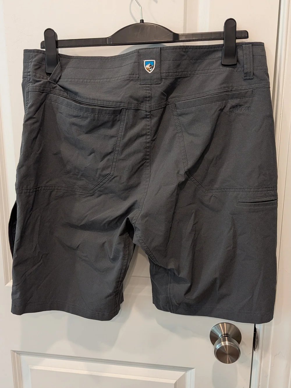 Kuhl Cargo Shorts 36 Silencr Kargo Gray carbon Lightweight softshell stretch UV